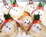 ☆★ Xmasに ★☆ 雪だるまパン作り方7写真