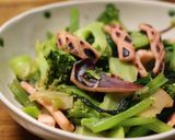 イカとブロッコリーとチンゲン菜の炒め物作り方8写真