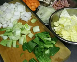 はくさいと野菜の中華風クリーム煮作り方1写真