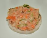 色んな野菜を入れて！れんこんのはさみ焼き作り方5写真