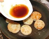 色んな野菜を入れて！れんこんのはさみ焼き作り方9写真