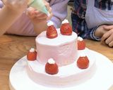 イチゴきらきら　クリスマスケーキ作り方18写真