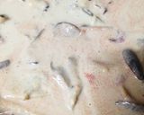 キノコの豆乳たらこクリームパスタ作り方7写真