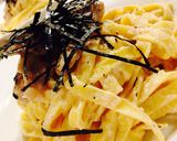 キノコの豆乳たらこクリームパスタ作り方10写真