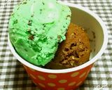 口溶けなめらか チョコミントアイス❤作り方22写真