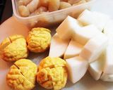 大根とコンニャクの味噌キムチ煮作り方1写真