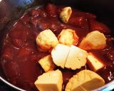大根とコンニャクの味噌キムチ煮作り方5写真