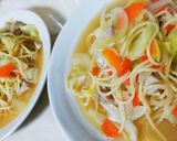 簡単・鶏肉スープパスタ作り方6写真