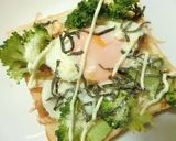目玉焼き×ブロッコリーの和トースト作り方4写真