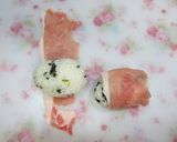 お弁当に♪肉巻きオニギリ作り方6写真