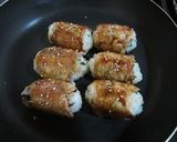 お弁当に♪肉巻きオニギリ作り方12写真