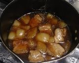 お弁当に　かぶと豚バラの角煮作り方7写真