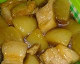 お弁当に　かぶと豚バラの角煮作り方8写真