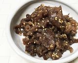 牛肉炒めと卵のおにぎらず。お弁当にも。作り方1写真