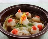 美味！白菜ミルフィーユの辛子明太みぞれ鍋作り方4写真