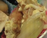 節つゆで・・簡単かつの卵とじ作り方4写真