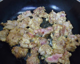 漢方医お勧め薬膳！クルミと豚肉の黒酢炒め作り方3写真