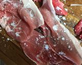 簡単シンプル☆豚肉のハーブ＆薬味添え作り方2写真
