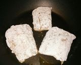 スズキのムニエルきのこ添え醤油マヨソース作り方2写真