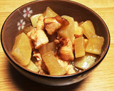 とろとろ大根と柔らか鶏むね肉の煮込み作り方7写真