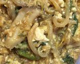 ニラとキノコの麻婆豆腐！マーボーリメイク作り方3写真