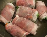 ☆小松菜の肉巻き〜すっきりレモンだれ☆作り方4写真