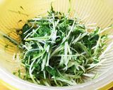 創味シャンタンで☆水菜と鶏のサラダ♡作り方1写真