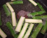 ホタテ貝柱とグリーンアスパラガスの他人丼作り方1写真