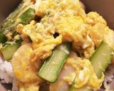 ホタテ貝柱とグリーンアスパラガスの他人丼作り方6写真