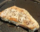 卵ガーリックライスの山菜ポークソテーのせ作り方1写真