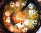 木耳が決め手の肉団子！白菜と春雨のスープ作り方6写真