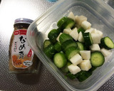 きゅうりと山芋のなめたけ和え作り方1写真