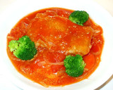 簡単！鶏もものトマト煮♪クリスマスの夕食作り方9写真