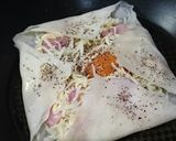 春巻きの皮でキャベたまガレット風作り方4写真
