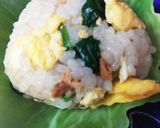 マグロフレークとほうれん草のおにぎり作り方5写真