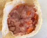豚挽き肉とうずらの卵の巾着作り方6写真