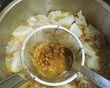 スジと大根とこんにゃくの味噌煮込み作り方4写真