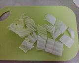 白菜と椎茸のとろみスープ作り方1写真