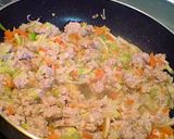ひき肉たっぷり☆ピリ辛ジャジャ麺風うどん作り方1写真