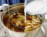 きのこと生姜のあんかけ温麺（うーめん）作り方2写真