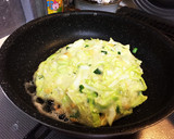 お好み焼きのようなふわふわ卵焼き作り方3写真