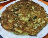 お好み焼きのようなふわふわ卵焼き作り方4写真