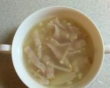 シャンタンDXでエノキの中華風スープ作り方4写真