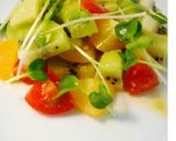 前菜に♪キウイのわさびドレ和え作り方8写真