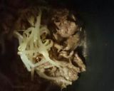 保存材料で牛焼き肉丼作り方3写真