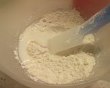バナナ＆レーズン　スコップマジックケーキ作り方6写真