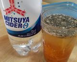 完熟の柿でチア♦サイダーDrink作り方4写真