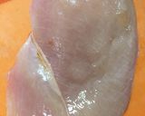 鶏胸肉のパン粉焼き☆バジルトマトソース作り方2写真