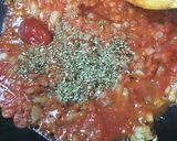 鶏胸肉のパン粉焼き☆バジルトマトソース作り方6写真