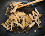 めんつゆバター☆きのこの和風パスタ作り方5写真